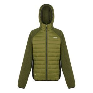 Regatta Mens Newhill Quilted Hybrid Jacket / Nephrite Green/Black